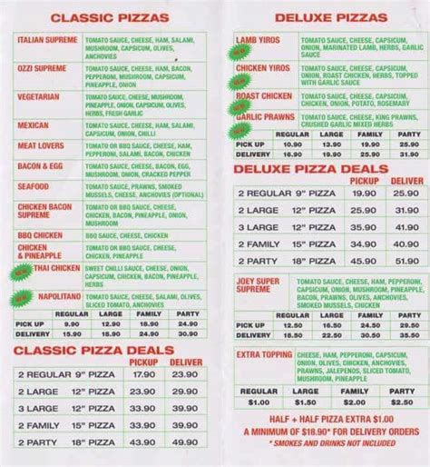 Little joey's pizza - 4 days ago · Find Joey's Pizza at 1340 Rt-72 W, Manahawkin, NJ 08050: Discover the latest Joey's Pizza menu and store information. ... Chick-fil-A Menu Steak 'n Shake Menu KFC Menu Pizza Hut Menu Wendy's Menu Little Caesars Pizza Menu McDonald's Menu Arby's Menu Long John Silver's Menu Jack in the Box Menu Jimmy John's Menu Golden Corral …